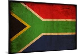 Vintage Flag Of South Africa-ilolab-Mounted Art Print