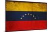 Vintage Flag Of Venezuela-ilolab-Mounted Art Print