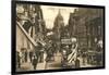 Vintage Fleet Street Scene, London-null-Framed Art Print