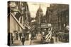 Vintage Fleet Street Scene, London-null-Stretched Canvas