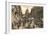 Vintage Fleet Street Scene, London-null-Framed Art Print