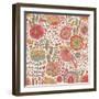 Vintage Floral Romantic Pattern-smilewithjul-Framed Art Print