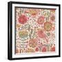 Vintage Floral Romantic Pattern-smilewithjul-Framed Art Print