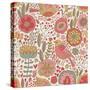 Vintage Floral Romantic Pattern-smilewithjul-Stretched Canvas
