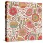 Vintage Floral Romantic Pattern-smilewithjul-Stretched Canvas