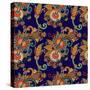 Vintage Floral Seamless Pattern-karakotsya-Stretched Canvas