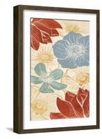 Vintage Flowers I-N. Harbick-Framed Art Print