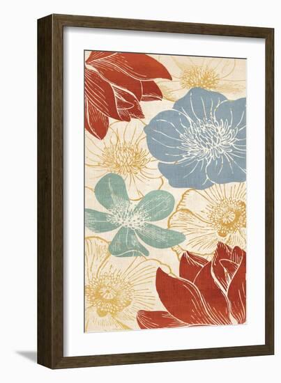 Vintage Flowers I-N. Harbick-Framed Art Print