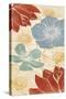 Vintage Flowers I-N. Harbick-Stretched Canvas