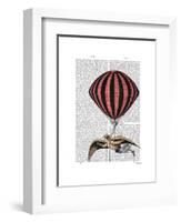 Vintage Flying Machine-Fab Funky-Framed Art Print