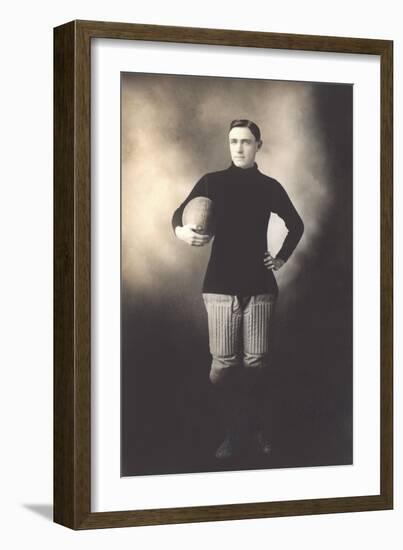 Vintage Football Player-null-Framed Art Print