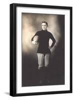 Vintage Football Player-null-Framed Art Print