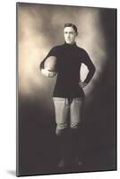 Vintage Football Player-null-Mounted Art Print