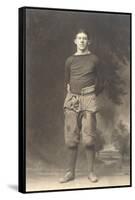 Vintage Football Player-null-Framed Stretched Canvas