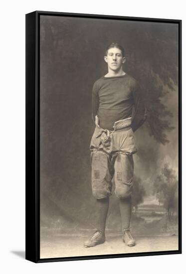 Vintage Football Player-null-Framed Stretched Canvas