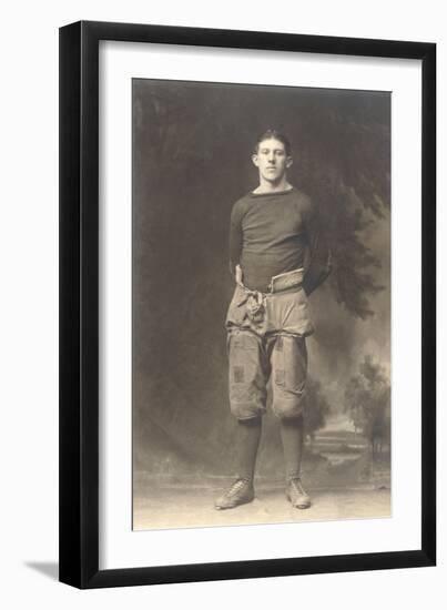 Vintage Football Player-null-Framed Art Print