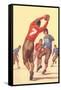 Vintage Football Player-null-Framed Stretched Canvas