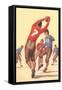 Vintage Football Player-null-Framed Stretched Canvas