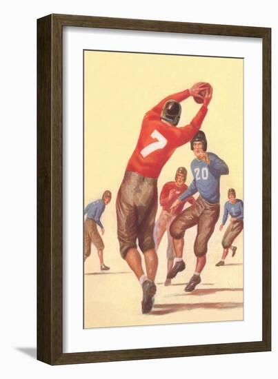 Vintage Football Player-null-Framed Art Print