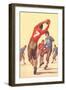 Vintage Football Player-null-Framed Art Print