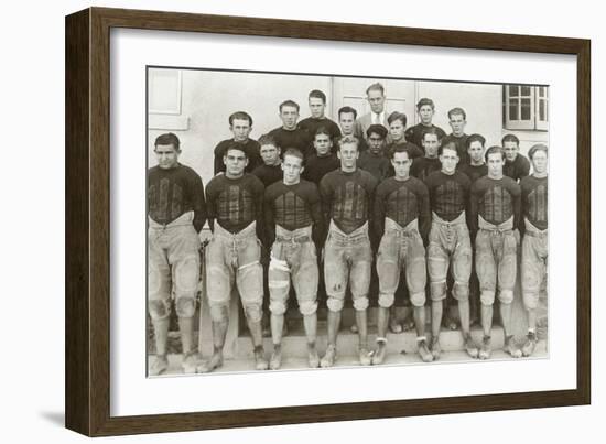 Vintage Football Team-null-Framed Art Print