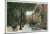 Vintage Franklin Street, Richmond-null-Mounted Art Print