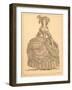 Vintage French Fashion Illustration-null-Framed Art Print