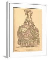 Vintage French Fashion Illustration-null-Framed Art Print