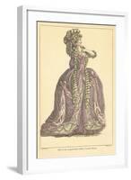 Vintage French Fashion Illustration-null-Framed Art Print