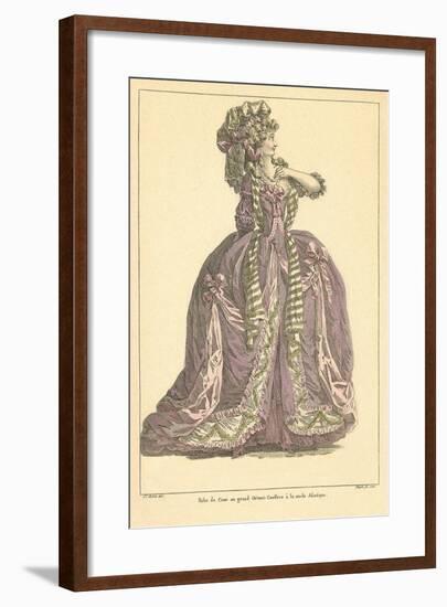 Vintage French Fashion Illustration-null-Framed Art Print