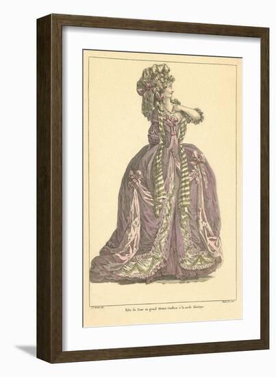 Vintage French Fashion Illustration-null-Framed Art Print