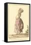 Vintage French Fashion Illustration-null-Framed Stretched Canvas