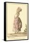 Vintage French Fashion Illustration-null-Framed Stretched Canvas