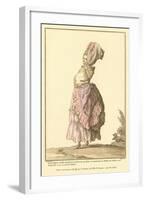 Vintage French Fashion Illustration-null-Framed Art Print