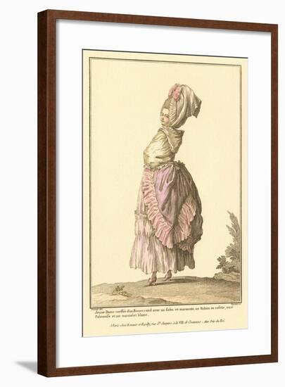 Vintage French Fashion Illustration-null-Framed Art Print