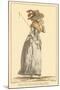 Vintage French Fashion Illustration-null-Mounted Art Print