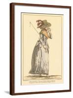 Vintage French Fashion Illustration-null-Framed Art Print