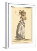 Vintage French Fashion Illustration-null-Framed Art Print