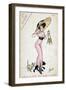 Vintage French Postcard, 20th Century-null-Framed Giclee Print