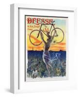 Vintage French Poster of a Goddess with a Bicycle, C.1898-Pal-Framed Giclee Print