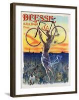 Vintage French Poster of a Goddess with a Bicycle, C.1898-Pal-Framed Giclee Print