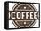 Vintage Fresh Coffee Label Stamp-daveh900-Framed Stretched Canvas