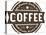 Vintage Fresh Coffee Label Stamp-daveh900-Stretched Canvas