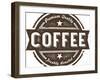 Vintage Fresh Coffee Label Stamp-daveh900-Framed Art Print