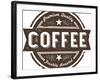 Vintage Fresh Coffee Label Stamp-daveh900-Framed Art Print