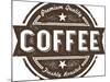 Vintage Fresh Coffee Label Stamp-daveh900-Mounted Art Print