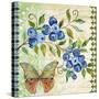 Vintage Fruit-Blueberries-Jean Plout-Stretched Canvas