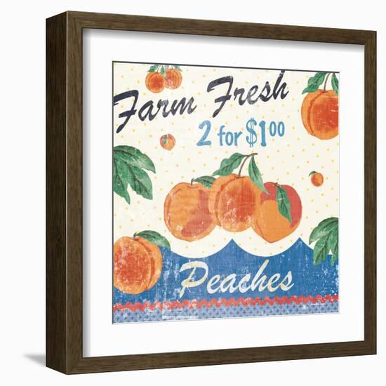 Vintage Fruit Square IV-Hugo Wild-Framed Art Print