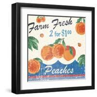 Vintage Fruit Square IV-Hugo Wild-Framed Art Print