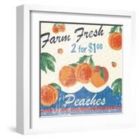 Vintage Fruit Square IV-Hugo Wild-Framed Art Print